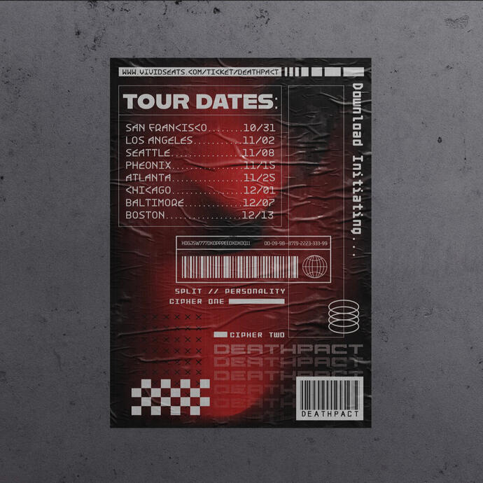 Deathpact Tour Poster